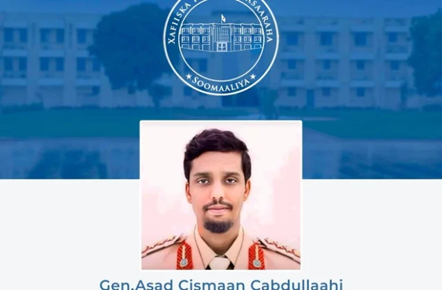 Somali Authorities Name General Asad Osman as the Latest Police Commissioner