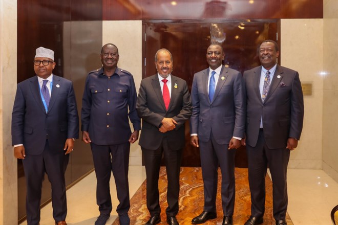 Somali, Kenya Presidents discuss terrorism, regional stability at China-Africa Summit
