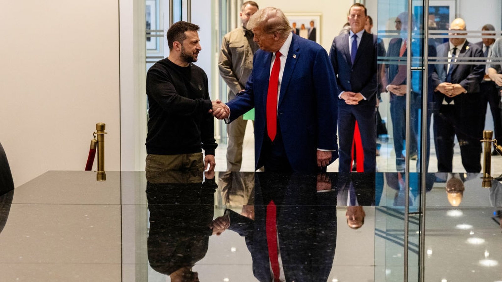 Trump vows to end Ukraine war as he meets Zelensky