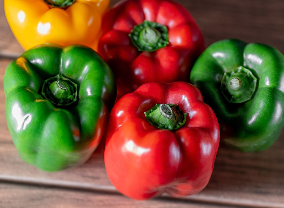 red yellow green pepper