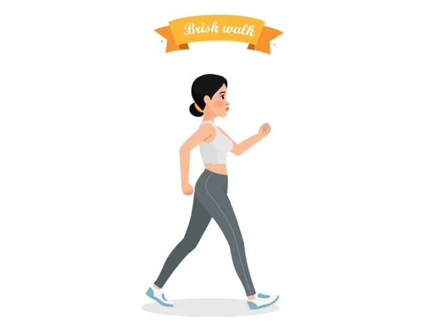 7 effective low-intensity workouts for shedding pounds 31 illustration of woman on a brisk walk