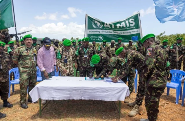 ATMIS Transfers Control of Kuday Military Base to Somali National Army