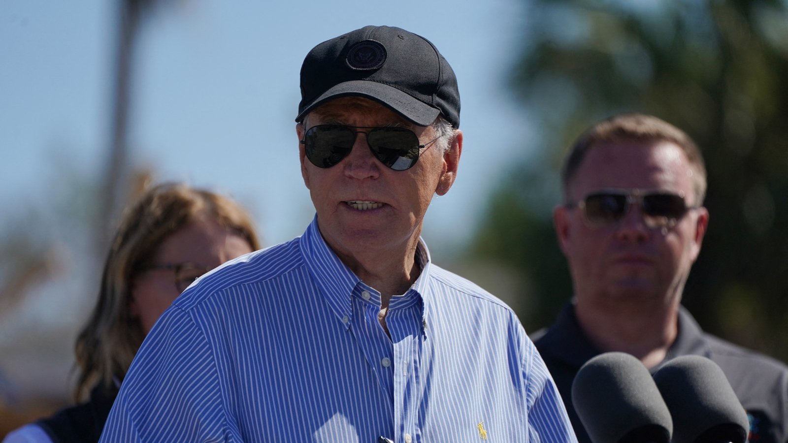 Biden visits Florida, vows to support storm recovery
