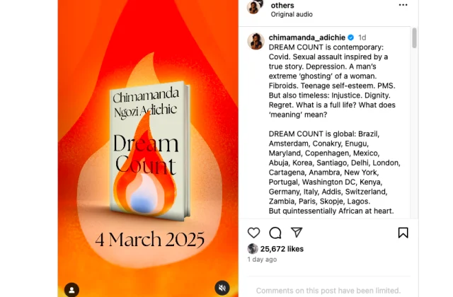 Chimamanda Adichie of Nigeria Makes a Comeback with Her First Novel in Ten Years