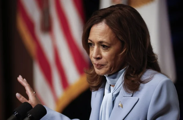 Harris Takes Aim at Trump for His ‘Perilous’ Comments Echoing Hitler