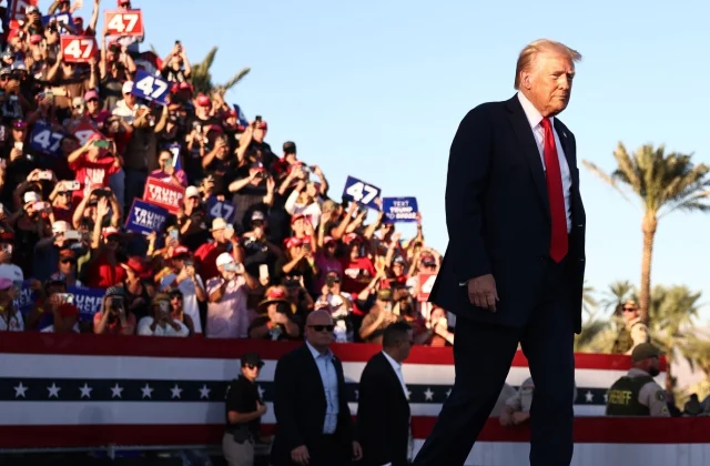 Man Taken into Custody for Firearm Offenses at California Rally for Trump