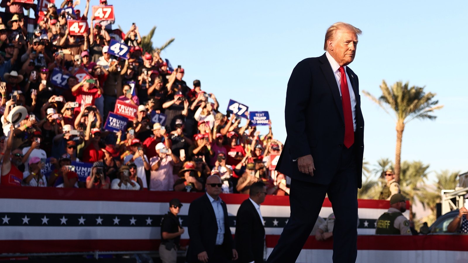 Man arrested on gun charges near Trump California rally