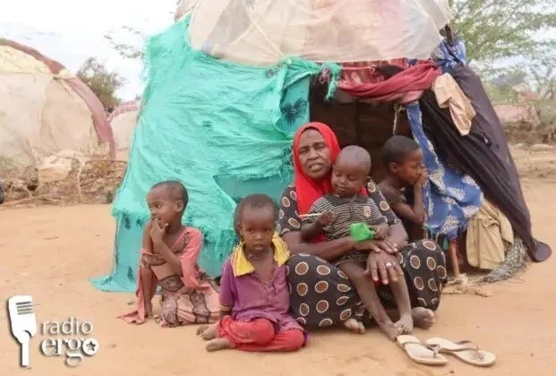 Reduction in aid leaves families in Galgadud camp, affected by conflict, struggling with food shortages.