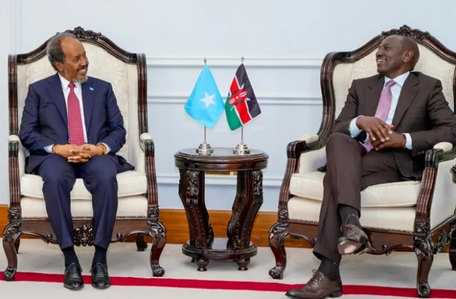 Ruto prioritizes regional security as he welcomes the President of Somalia