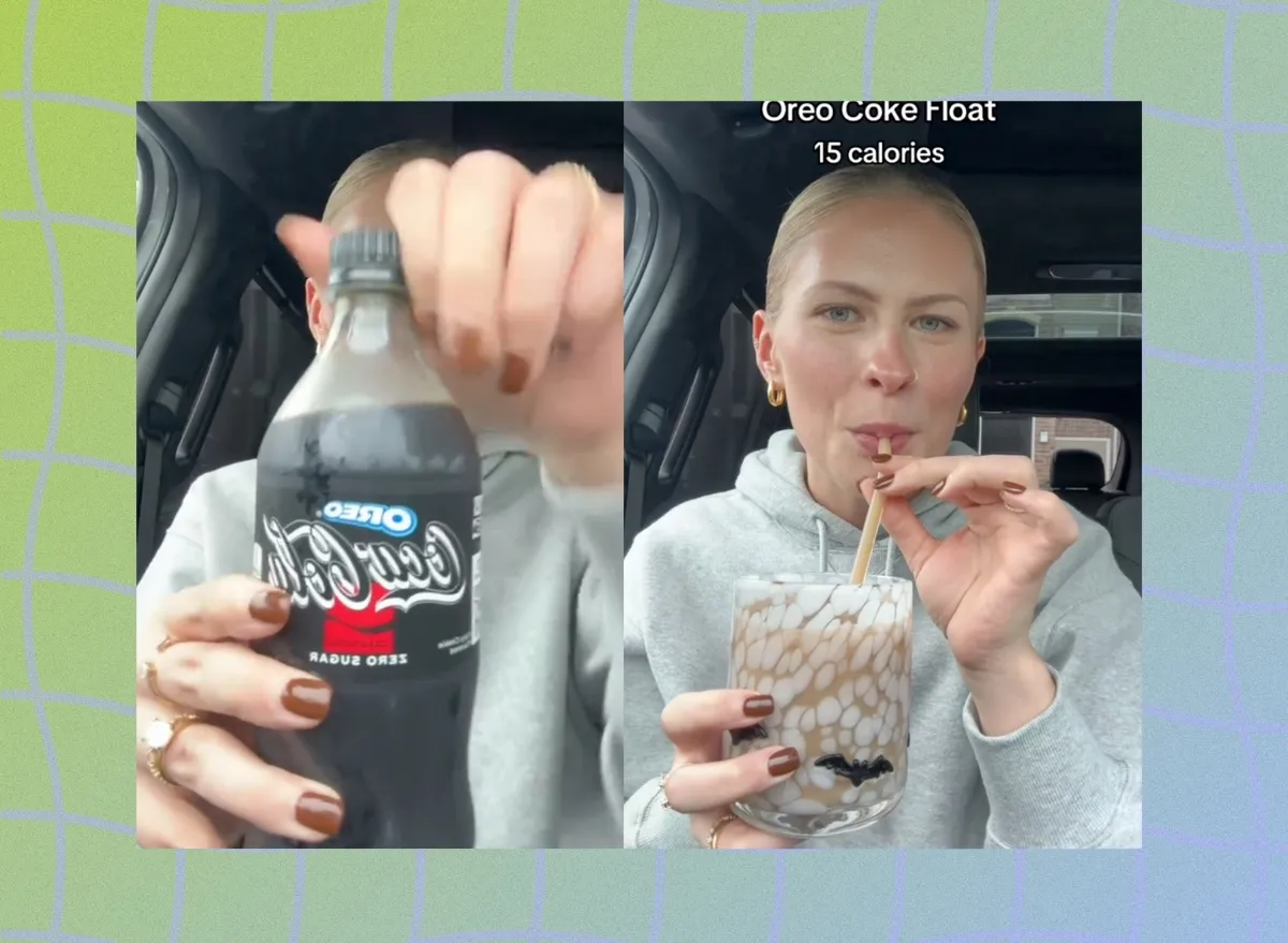 This Oreo Coke Float recipe has just 15 calories.