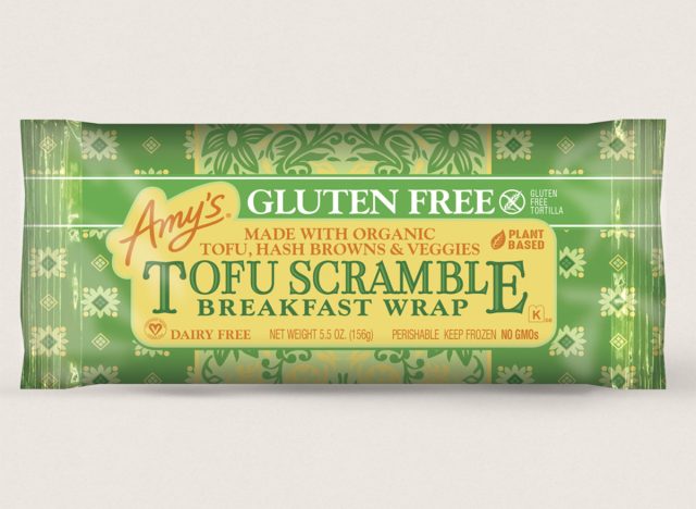 amy's tofu scramble breakfast wrap, gluten free