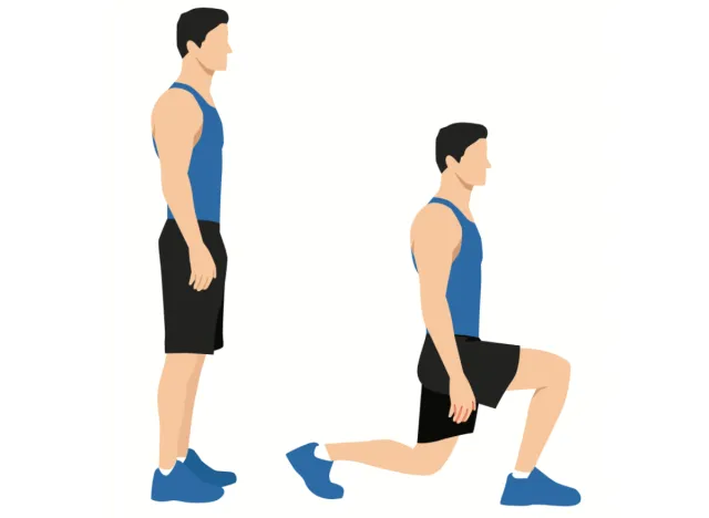rewrite the following title in better words by rephrasing sentences using different words while maintaining their original meaning6 best exercises for men to lose belly fat without equipment 37 reverse lunge exercise