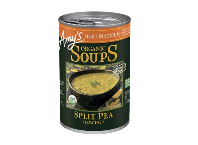 amy's split pea soup in a can