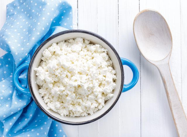 cottage cheese in a bowl, healthy food for faster weight loss