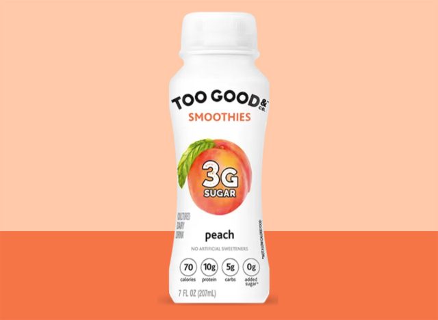 too good peach smoothie