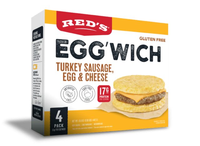 red's turkey sausage egg'wich