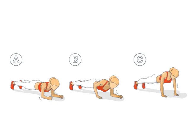 plank to pushup