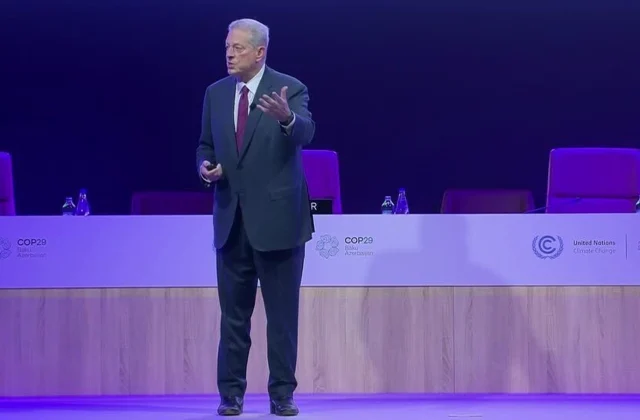 Al Gore Delivers Passionate Rebuke of Fossil Fuel Sector at COP29