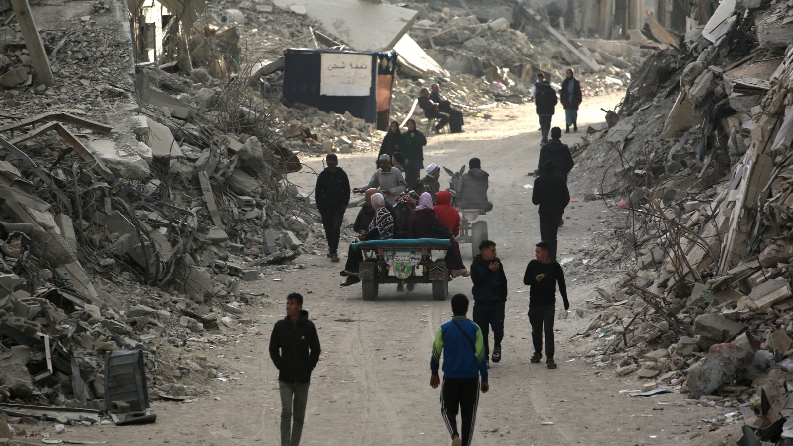 Nearly 100 food aid trucks violently looted in Gaza, UN agencies say