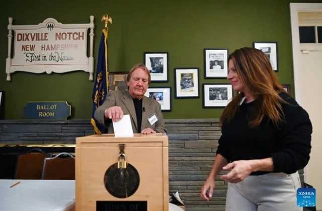 Amidst apprehensions of unrest, the U.S. election day kicks off with the initial votes being cast in New Hampshire.
