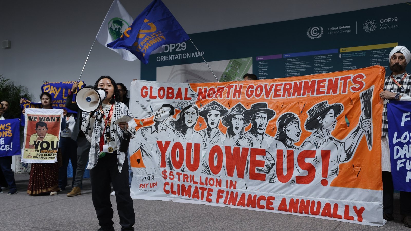 COP29 climate talks grapple with trillion-dollar task
