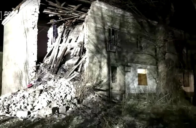 Multiple casualties reported as a Russian missile strikes a central Ukrainian structure.