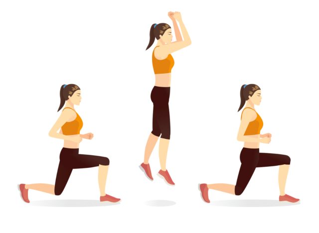 jump lunge illustration