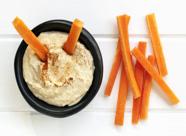 carrots and hummus