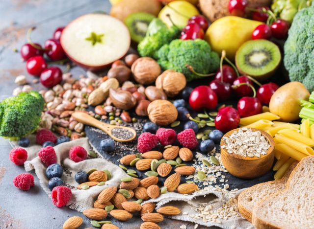 high fiber food on a table