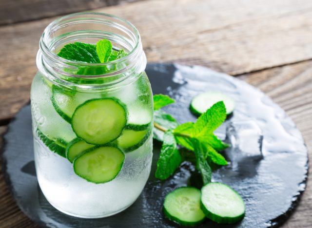 cucumber mint water