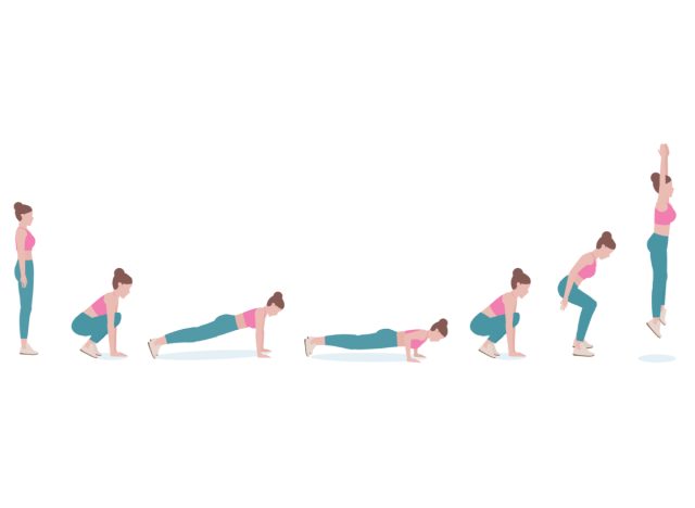 5 comprehensive workouts to reduce your "apron belly" 47 burpees