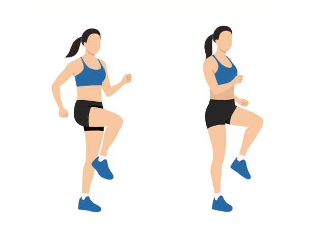 the ultimate 10-minute daily exercise routine for shedding 10 pounds. 39 running in place
