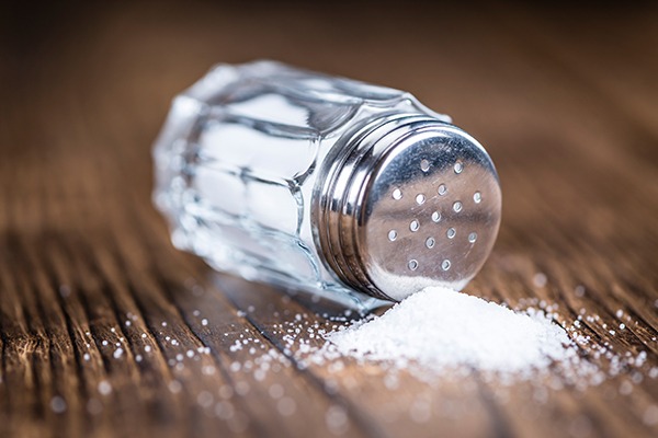 spilled salt shaker