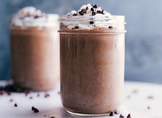 triple chocolate protein shake