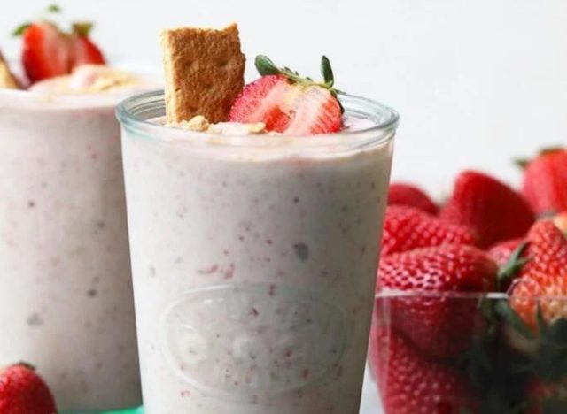 strawberry protein shake