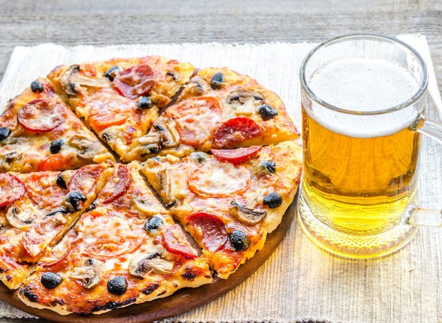 pizza and beer