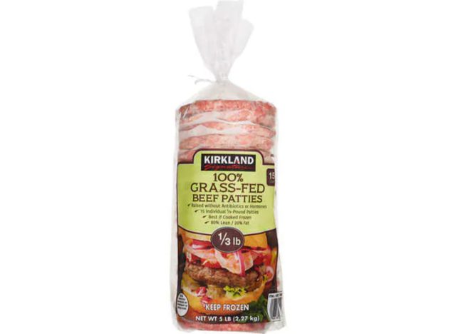 costco kirkland signature grassed beef patties
