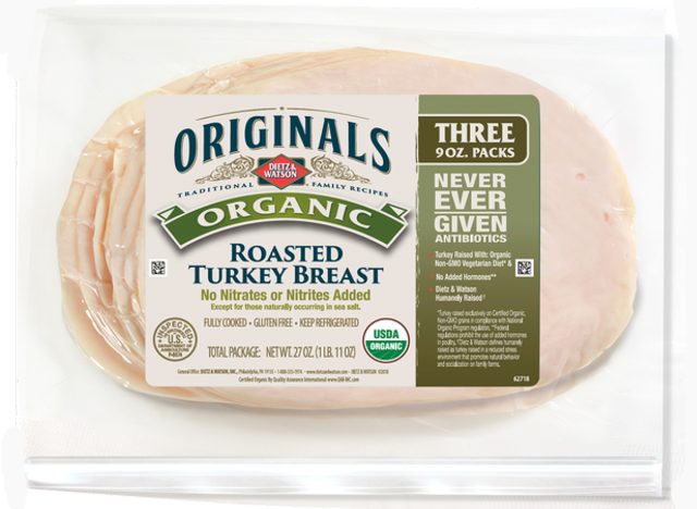 dietz & watson organic roasted turkey breast