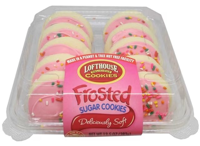 lofthouse pink frosted sponge cookies
