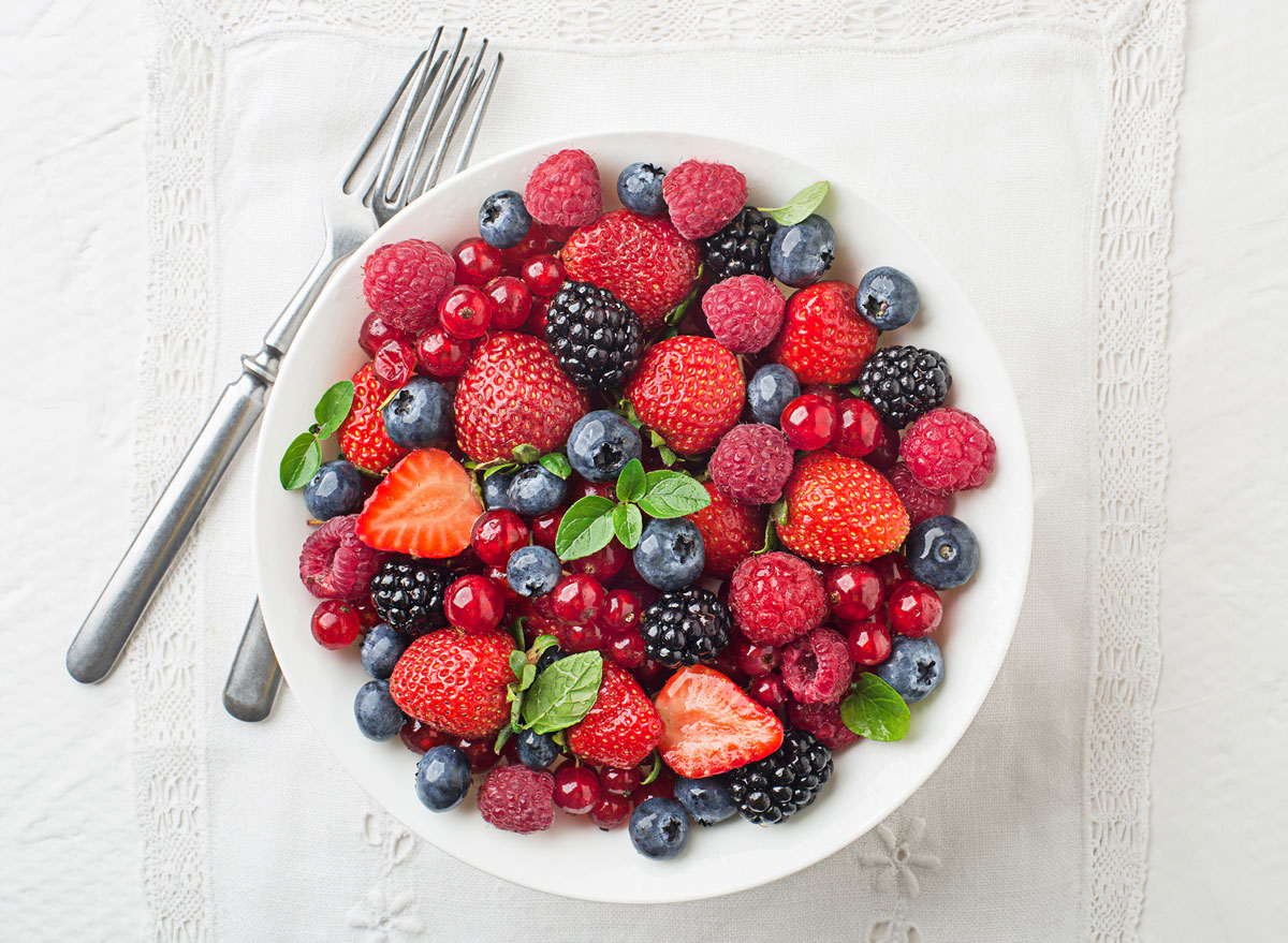 raspberry blueberries blackberry strawberries
