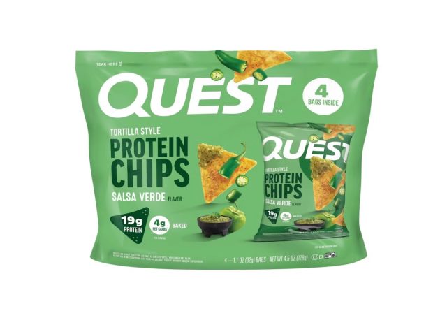 quest salsa verde protein chips
