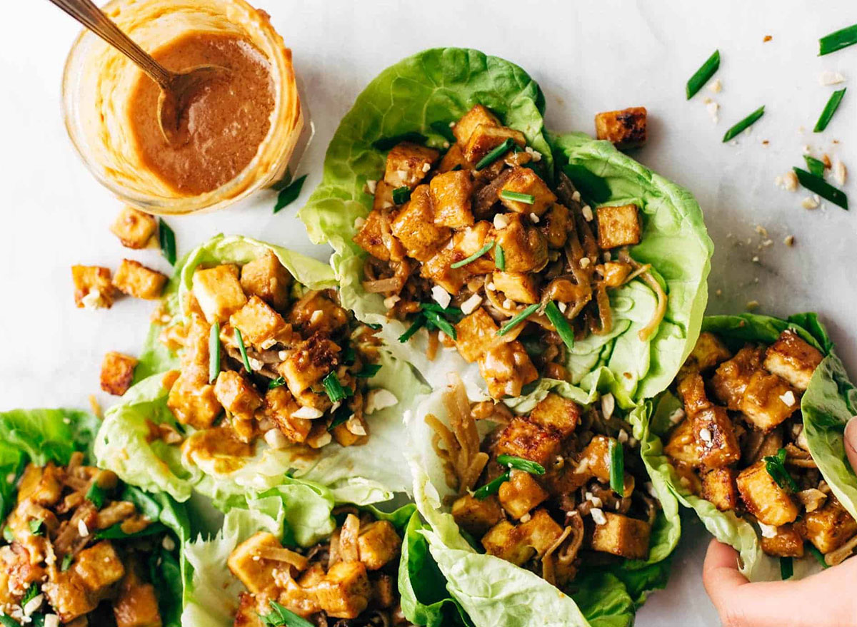 tofu salad wrap
