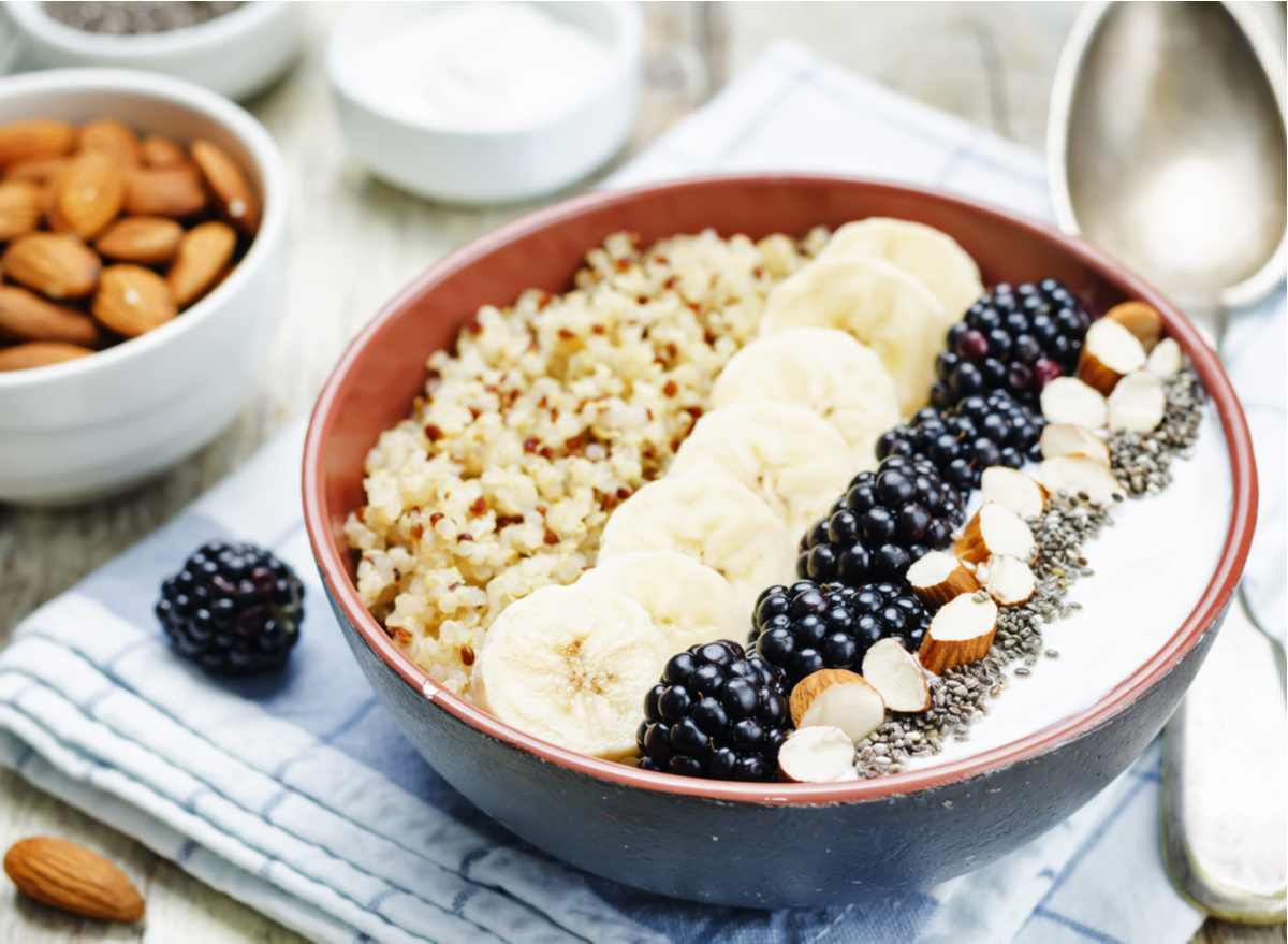 yogurt and quinoa bowl