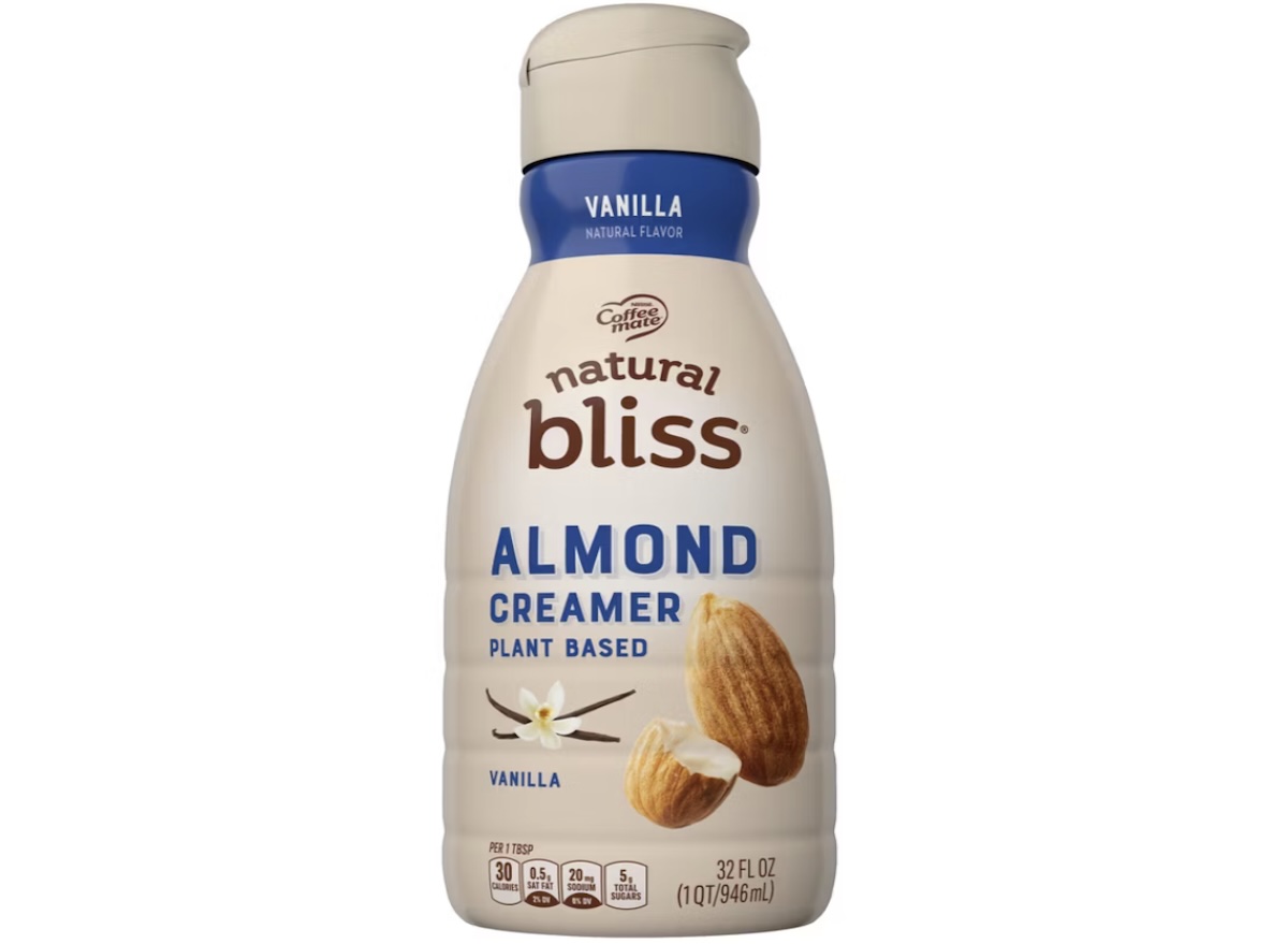 vanilla flavored almond milk coffee creamer