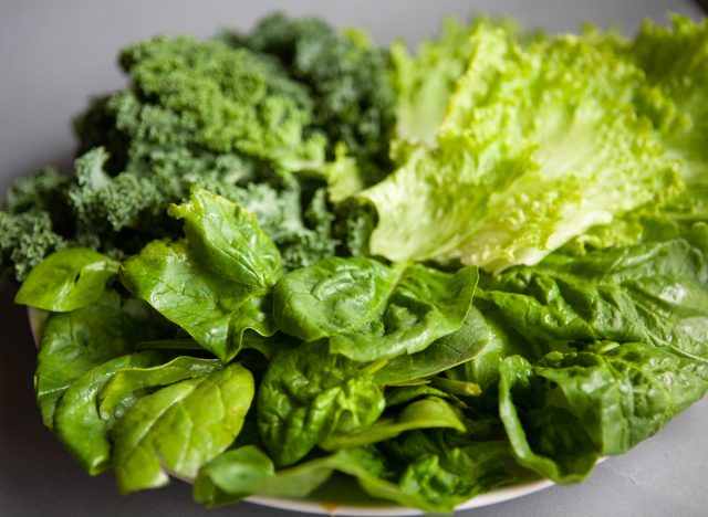 leafy vegetables