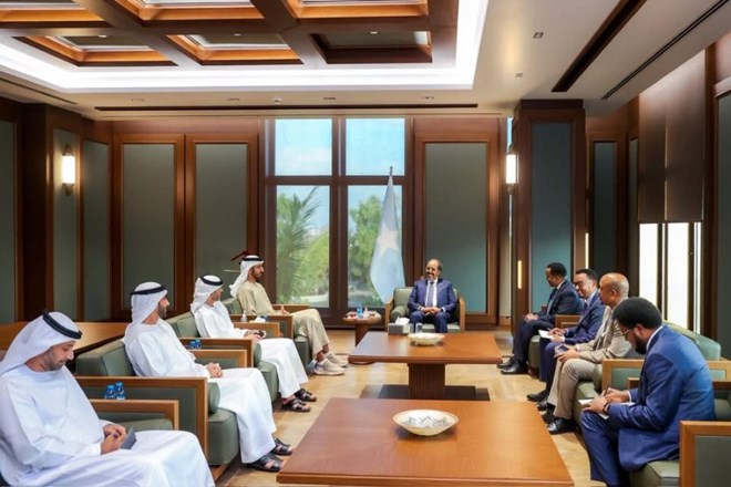 Somali President, UAE Minister hold talks to boost economic and security ties