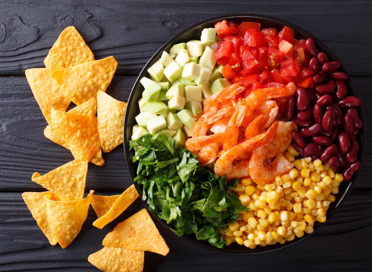 shrimp fajita bowl