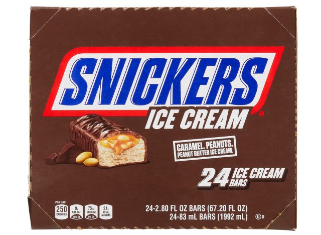 snickers ice cream bars