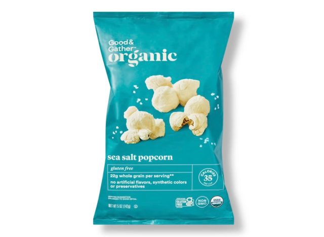 good & gather organic simply salted popcorn