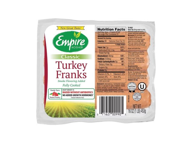 Empire Kosher Turkey Franks